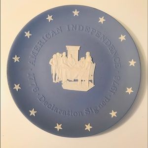 American Independence declaration signed plate